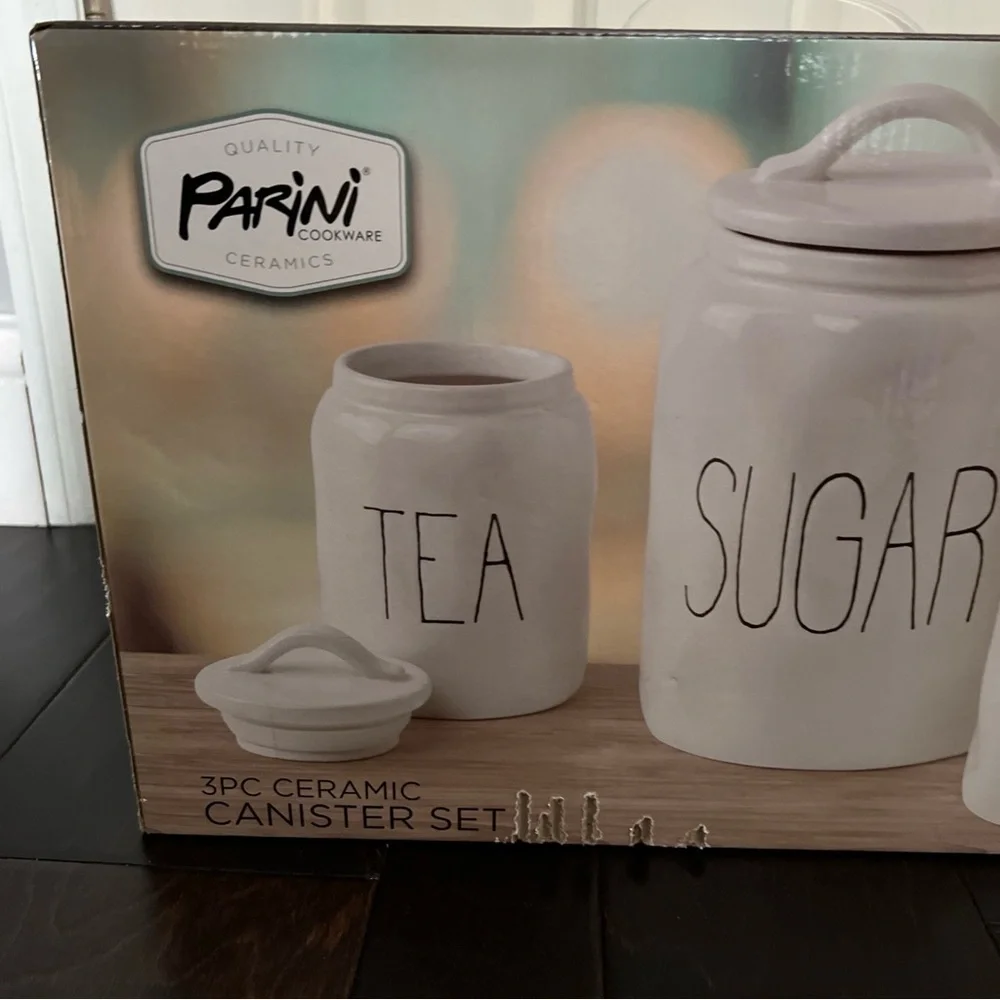 Parini 3 piece Canister set NWT